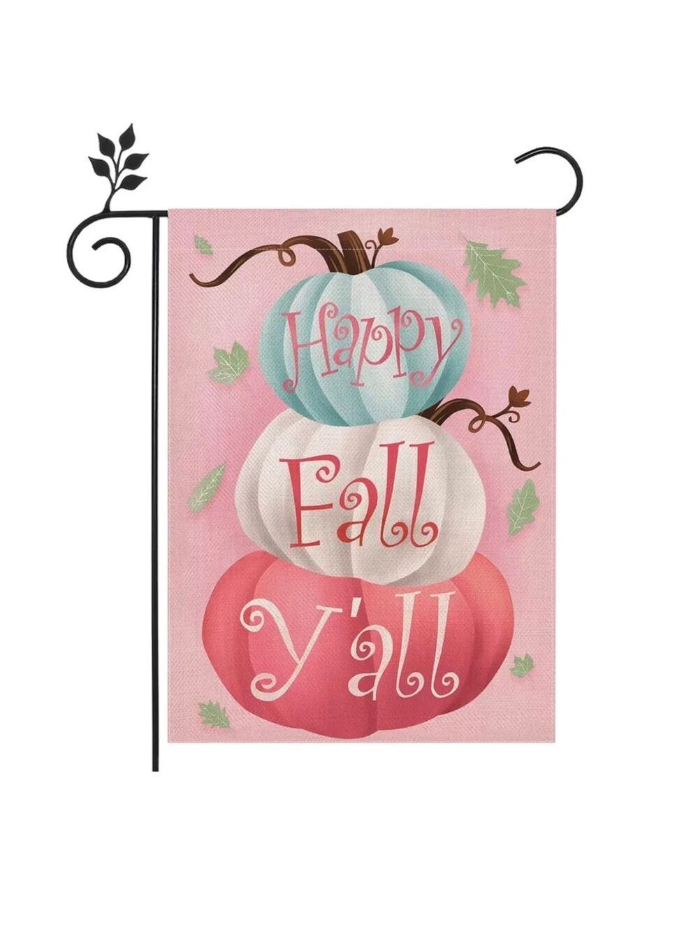 Happy Fall Pumpkin Garden Flag 12x18